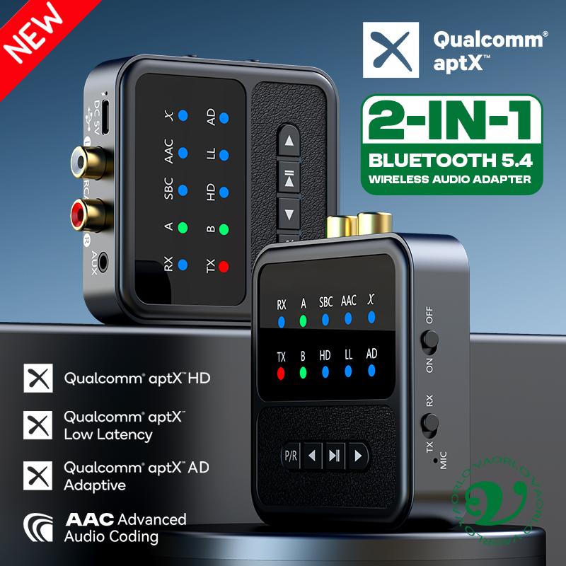 Audio Hd Music - Transmetteur-récepteur audio Bluetooth 5.4 2 en
