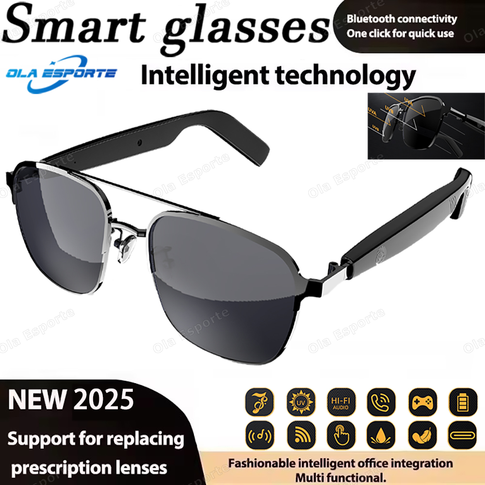 Audio Hd Music - Lunettes Audio intelligentes à conduction d'air,