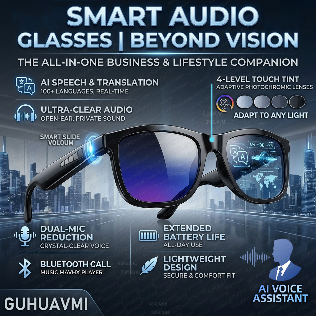 Audio Music To Video Ai - Nouvelles lunettes audio intelligentes à changement