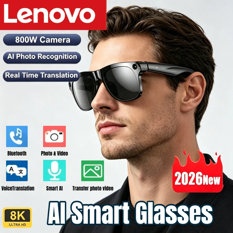 Audio Hd Music - Lunettes Intelligentes Lenovo AI 8K HD