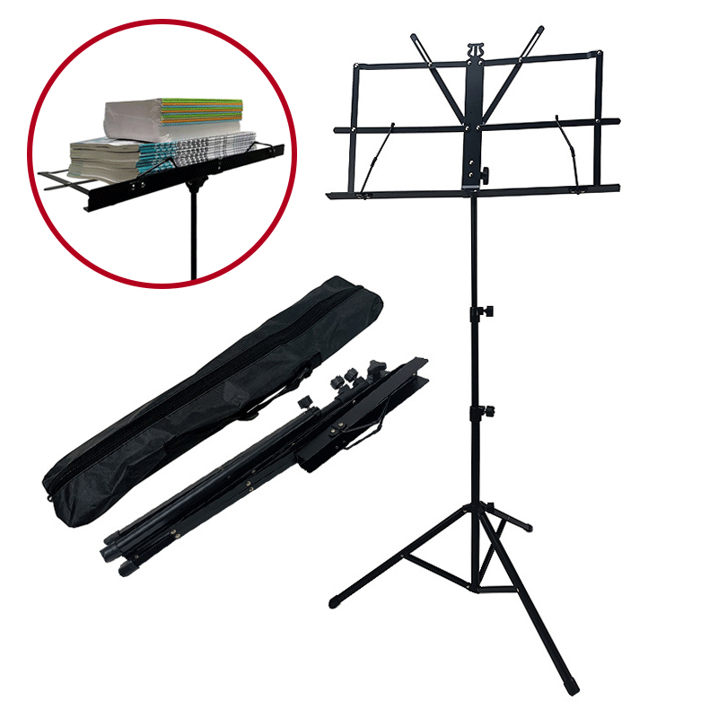 Audio Into Music Sheet - Trépied de partition Compact pliable, support