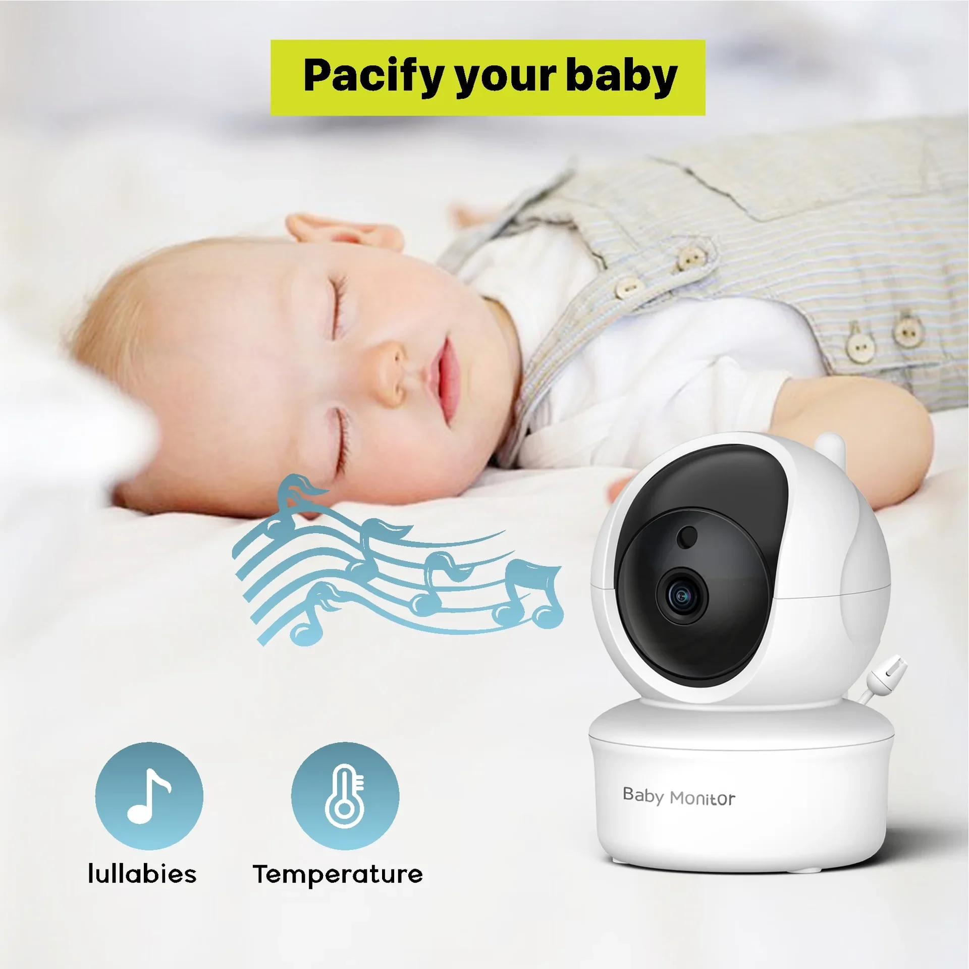 Moniteur vidéo pour bébé de 5, - Audio Hd Music avis et prix
