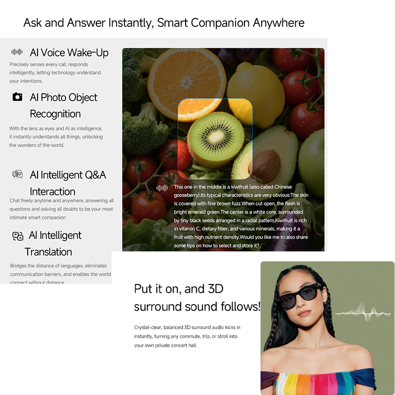 Lunettes intelligentes IA 2026 - Audio Music To Video Ai avis et prix