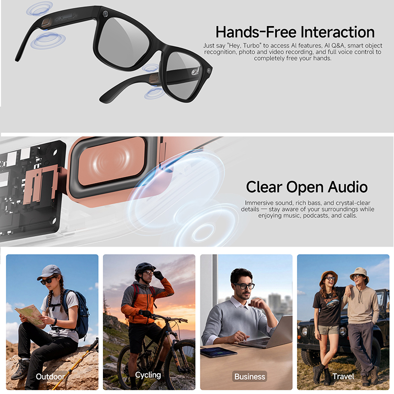 Nouvelles lunettes intelligent - Audio Music Recognition avis et prix