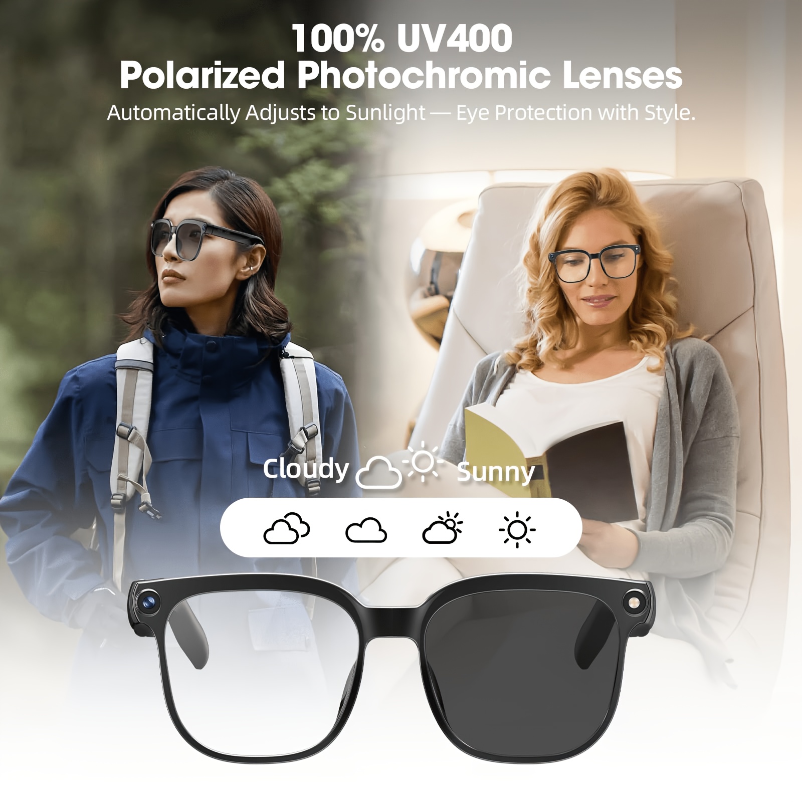 Lunettes caméra intelligentes, - Audio Music Recognition avis et prix