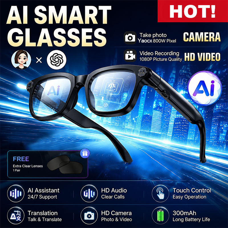 Nouvelles lunettes intelligent - Audio Music To Video Ai avis et prix