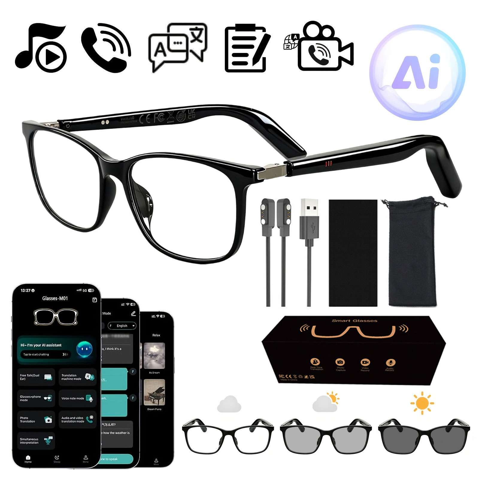 Lunettes audio intelligentes a - Audio Music Hifi avis et prix