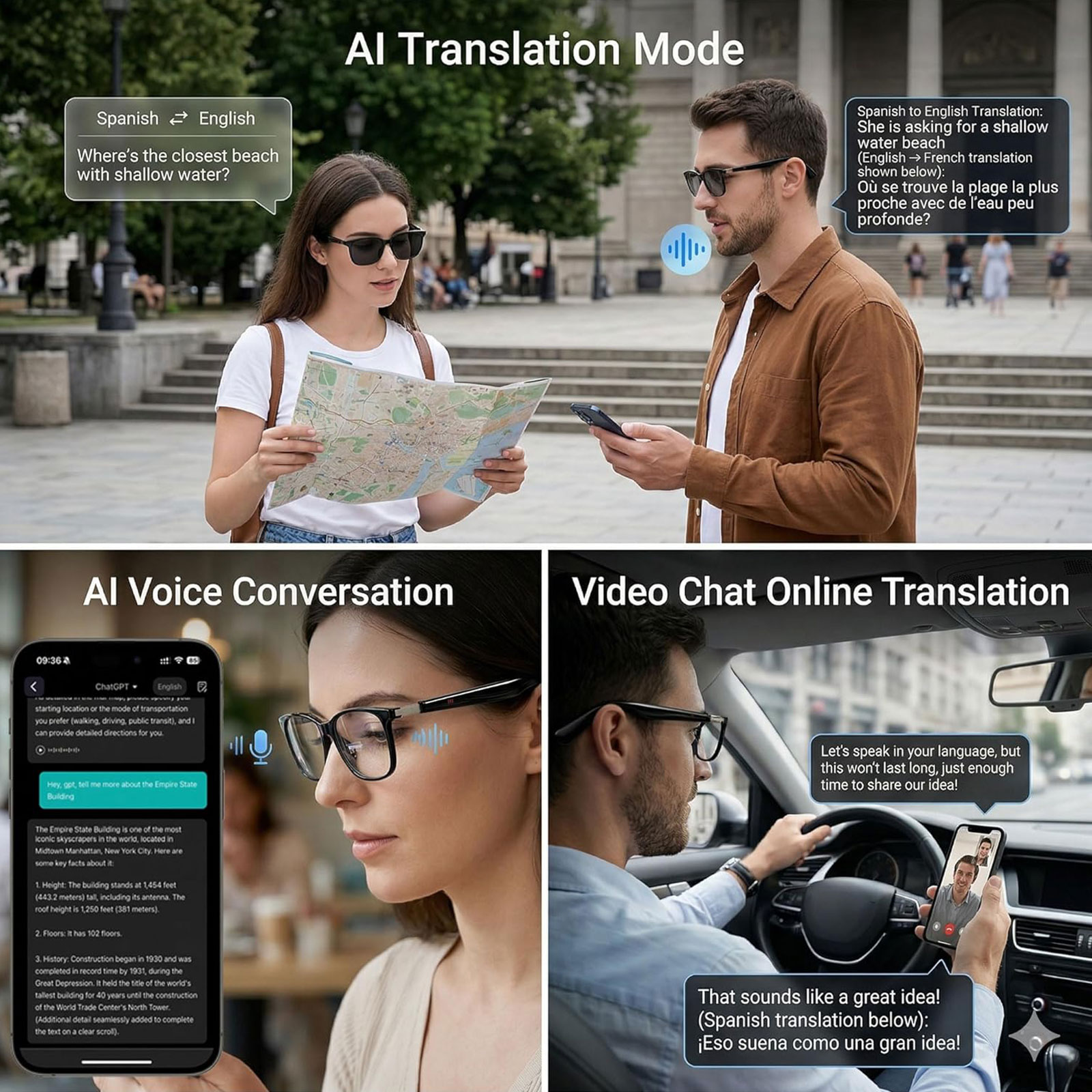 Lunettes audio intelligentes a - Audio Music Hifi avis et prix